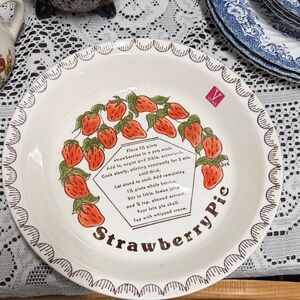 Strawberry Recipe Plate